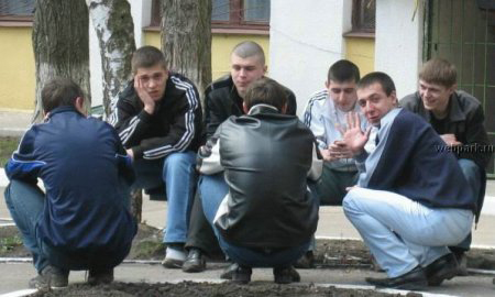 squatting slavs